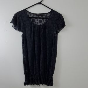 The Limited Black Lace Top Size M